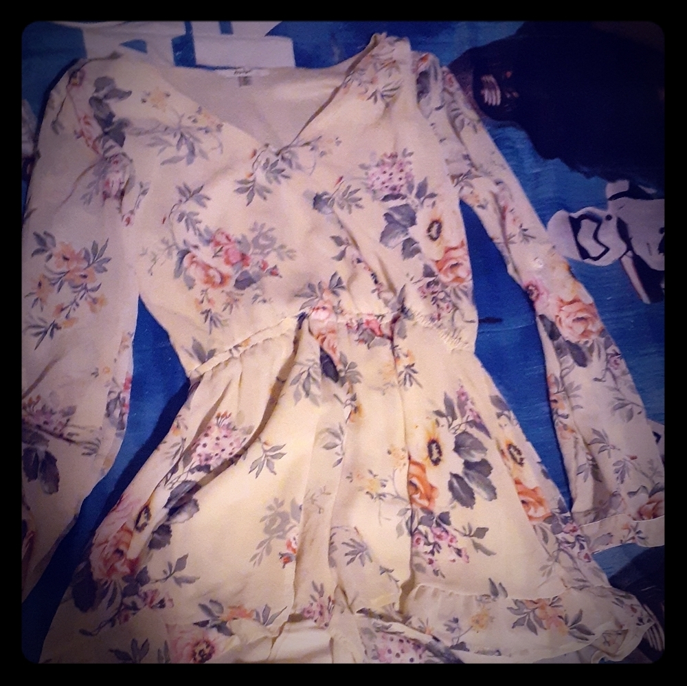 Flowery Style Romper